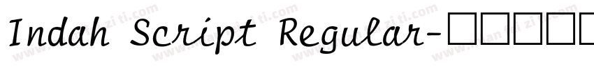 Indah Script Regular字体转换